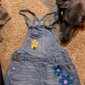 No Boundaries Blue and Yellow Jean Shorts